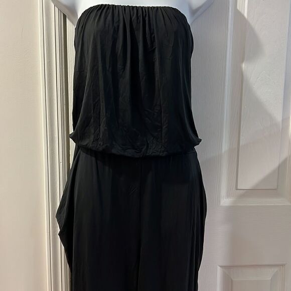 A|X Armani Exchange Strapless Black jumpsuit size M - Picture 3 of 11